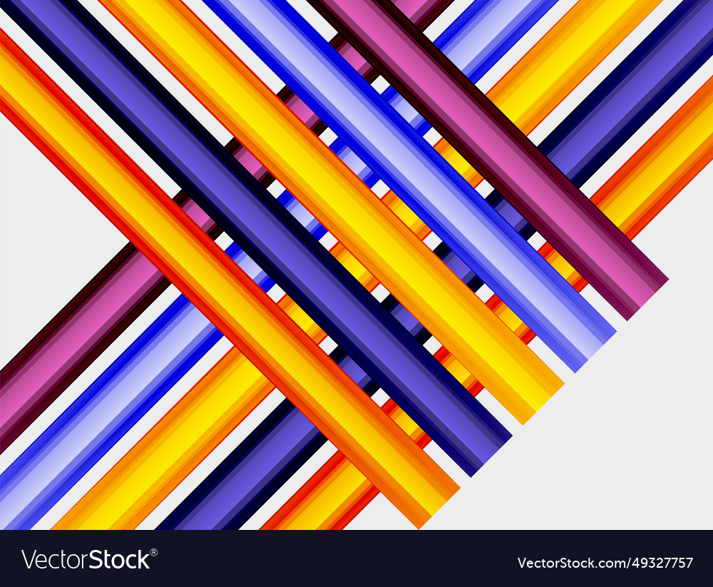 Abstract color straight lines background vector image Abstract color straight lines background