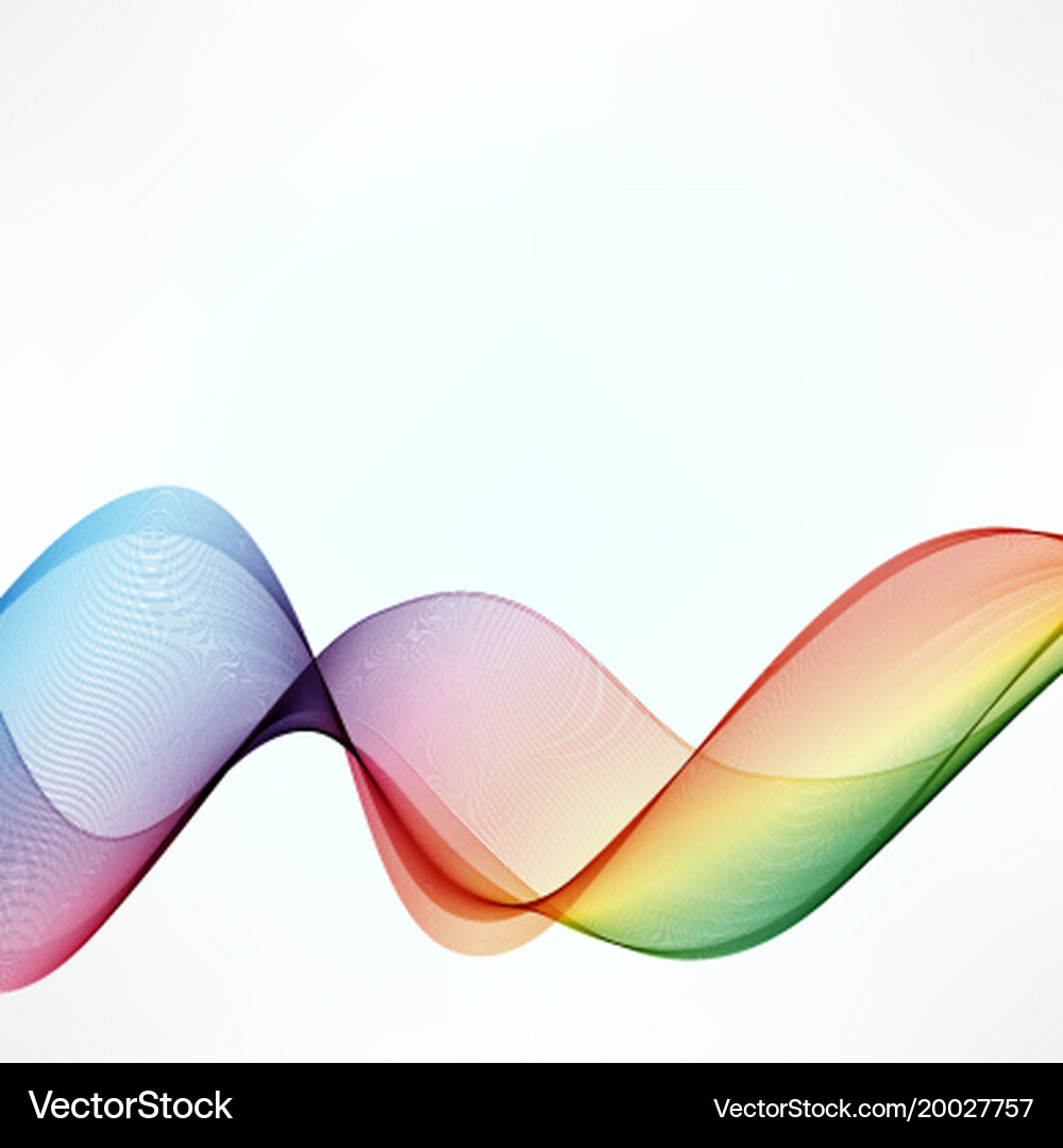 Abstract wave background rainbow waved Royalty Free Vector