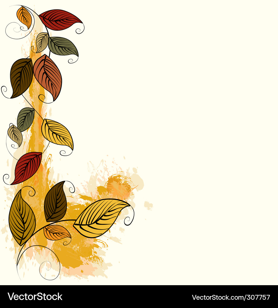 Autumn elements Royalty Free Vector Image - VectorStock