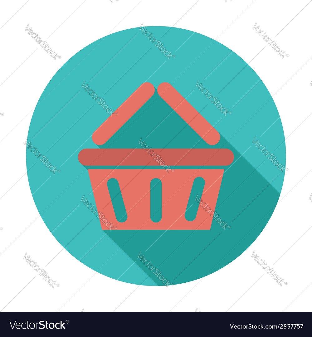 Basket for products Royalty Free Vector Image - VectorStock