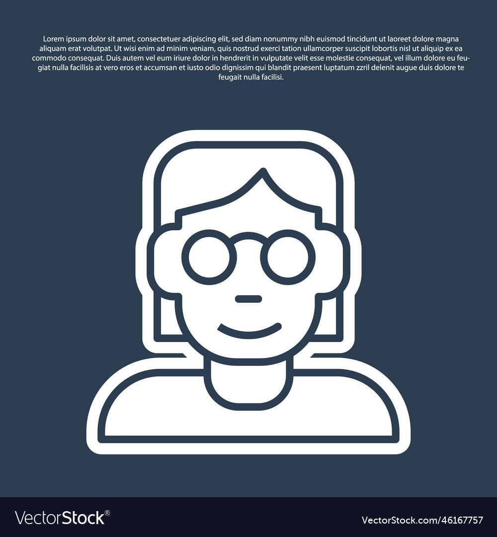 Blue line hacker or coder icon isolated on vector image Blue line hacker or coder icon isolated on