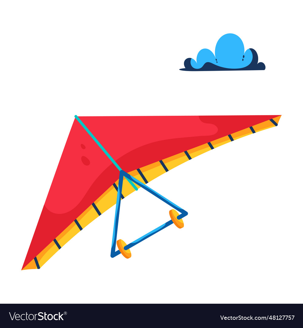 Hang glider Royalty Free Vector Image VectorStock