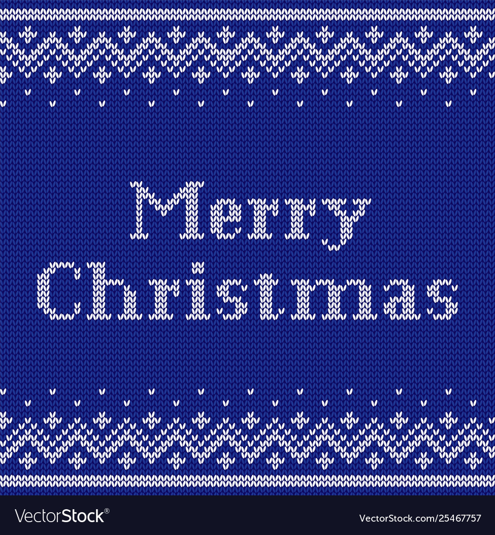 Knit christmas seamless pattern knitting design