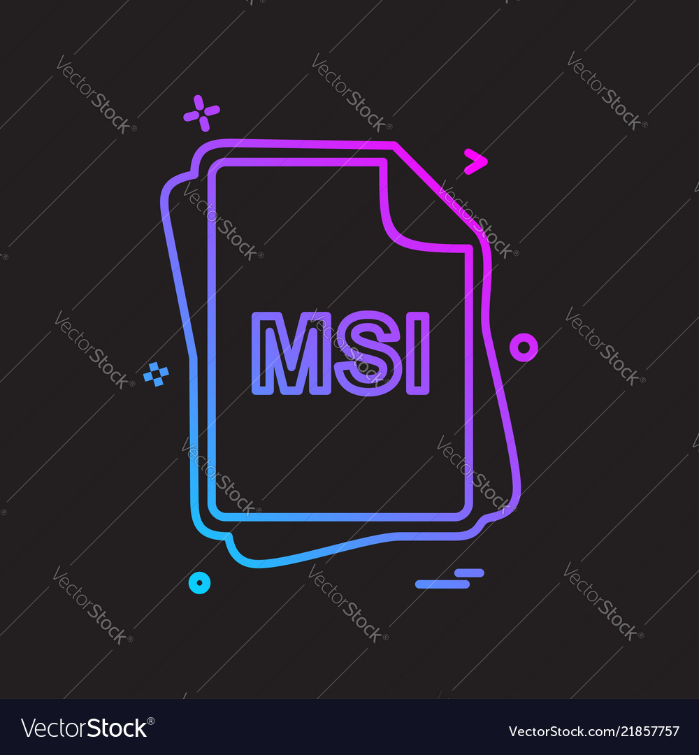 Msi file type icon design