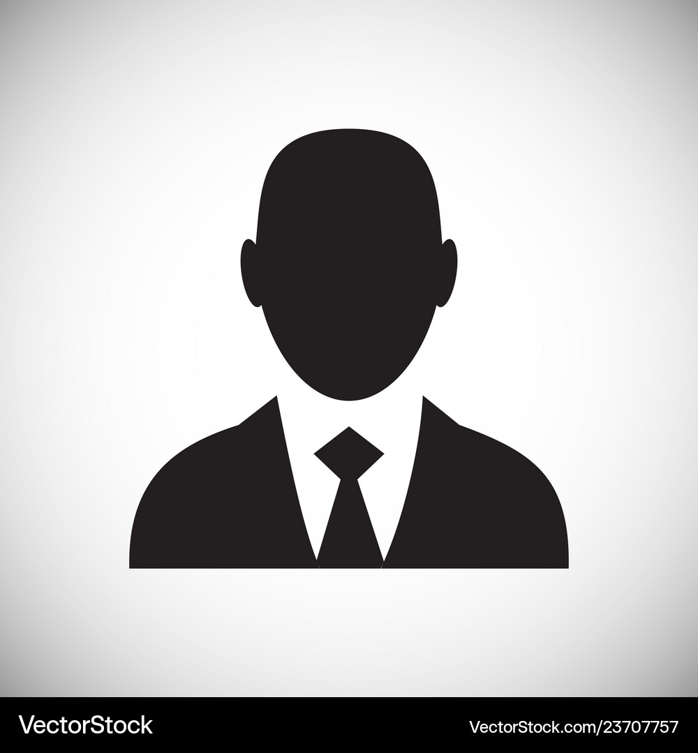 Profile icon on white background for graphic Vector Image