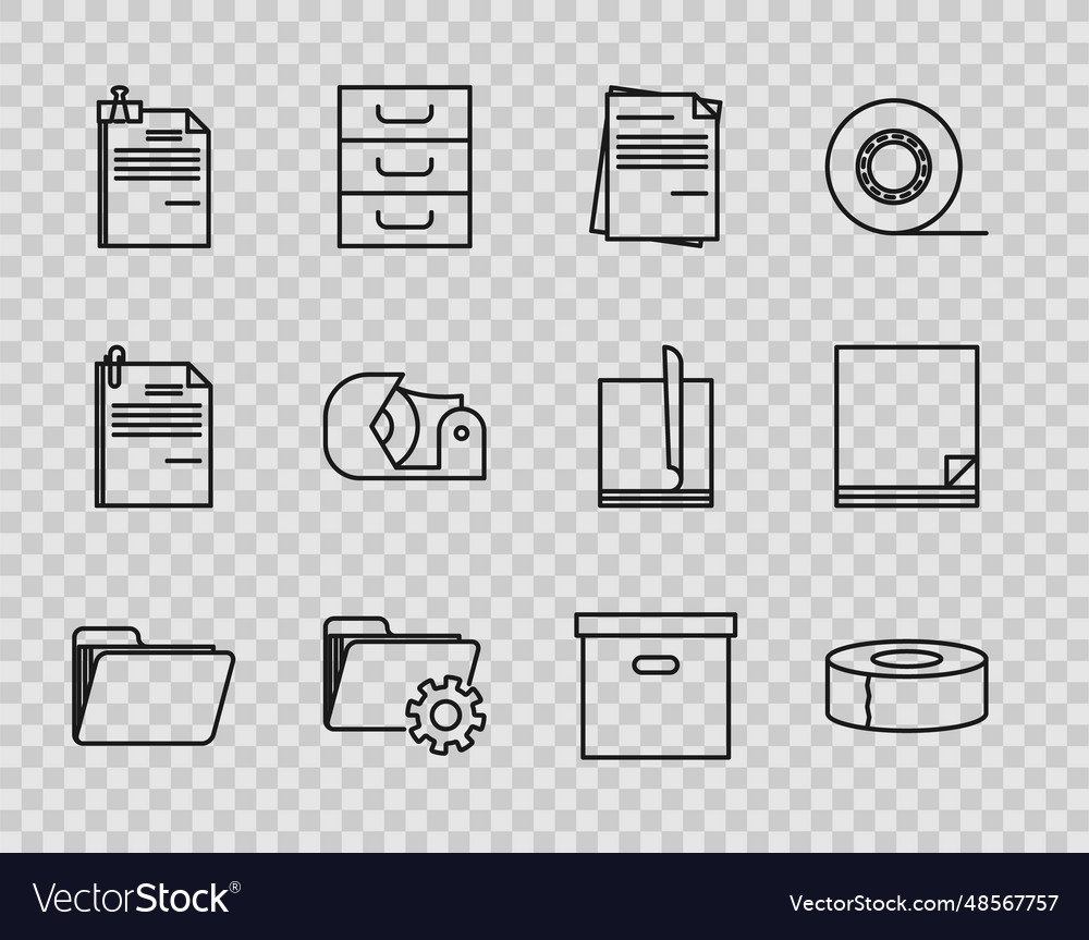 Set line document folder scotch file
