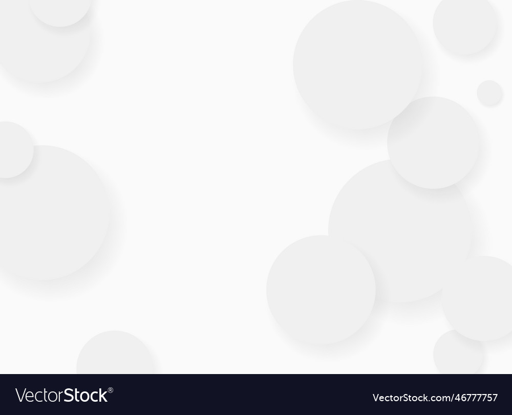 White abstract background with circles