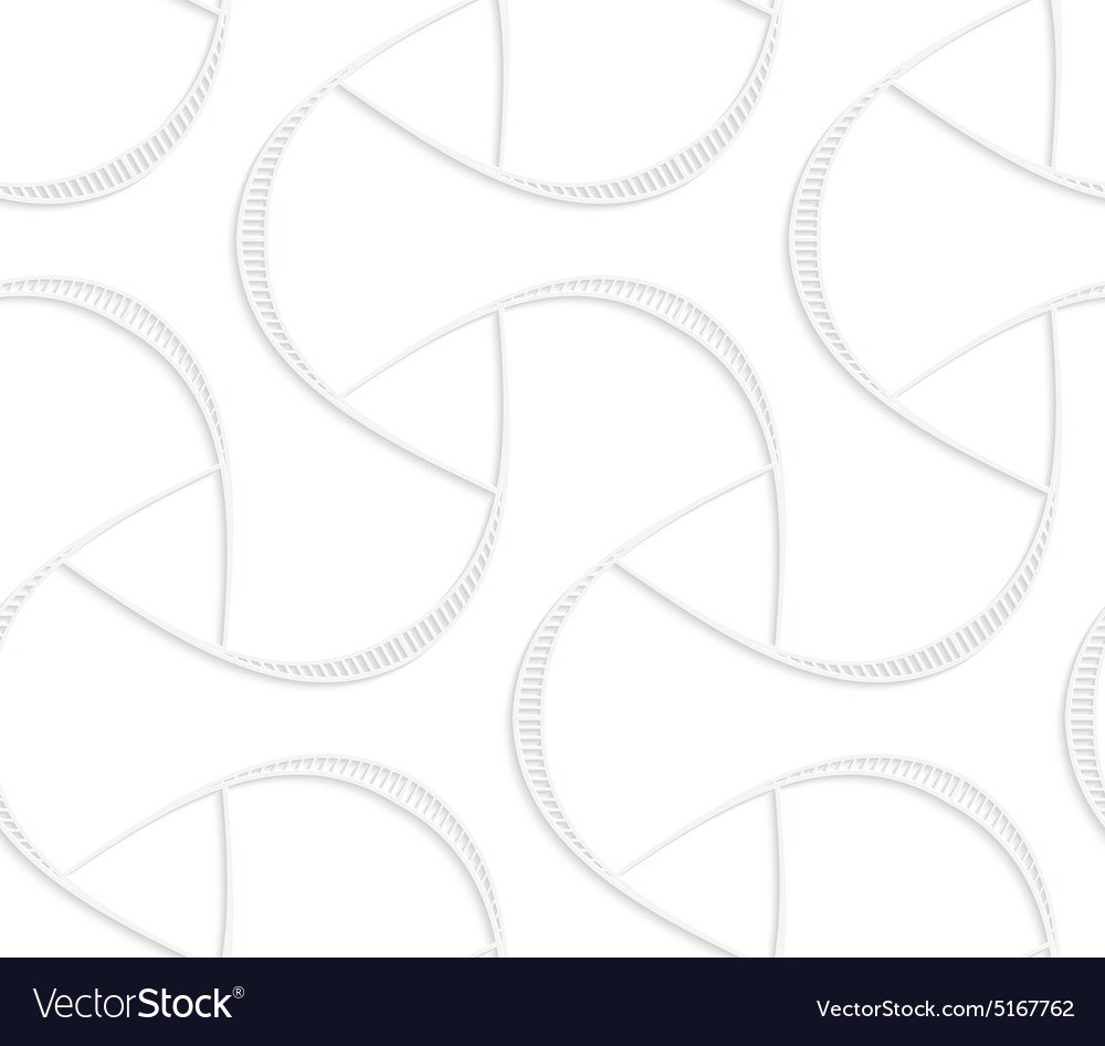 3d white triangular with striped offset