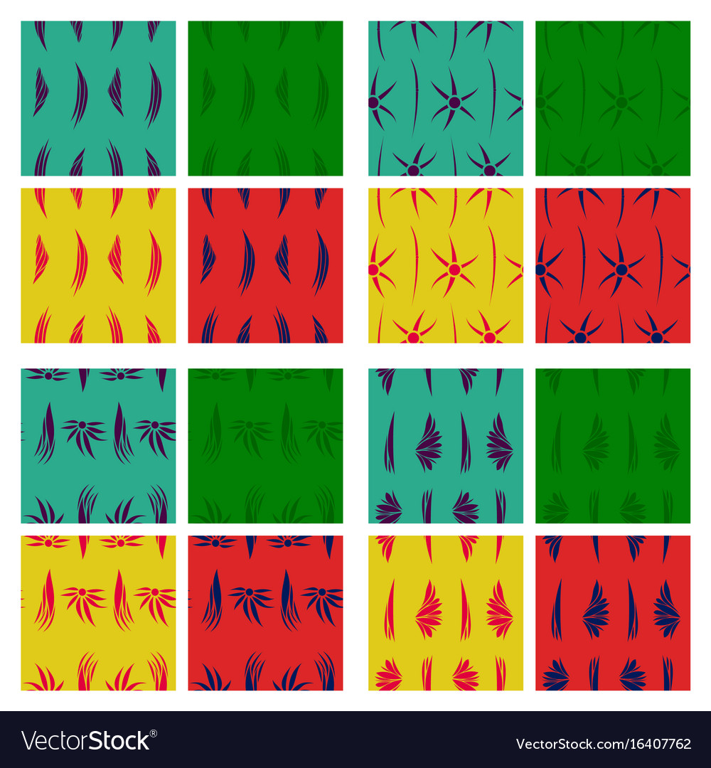 Assembly of patterns in bright style