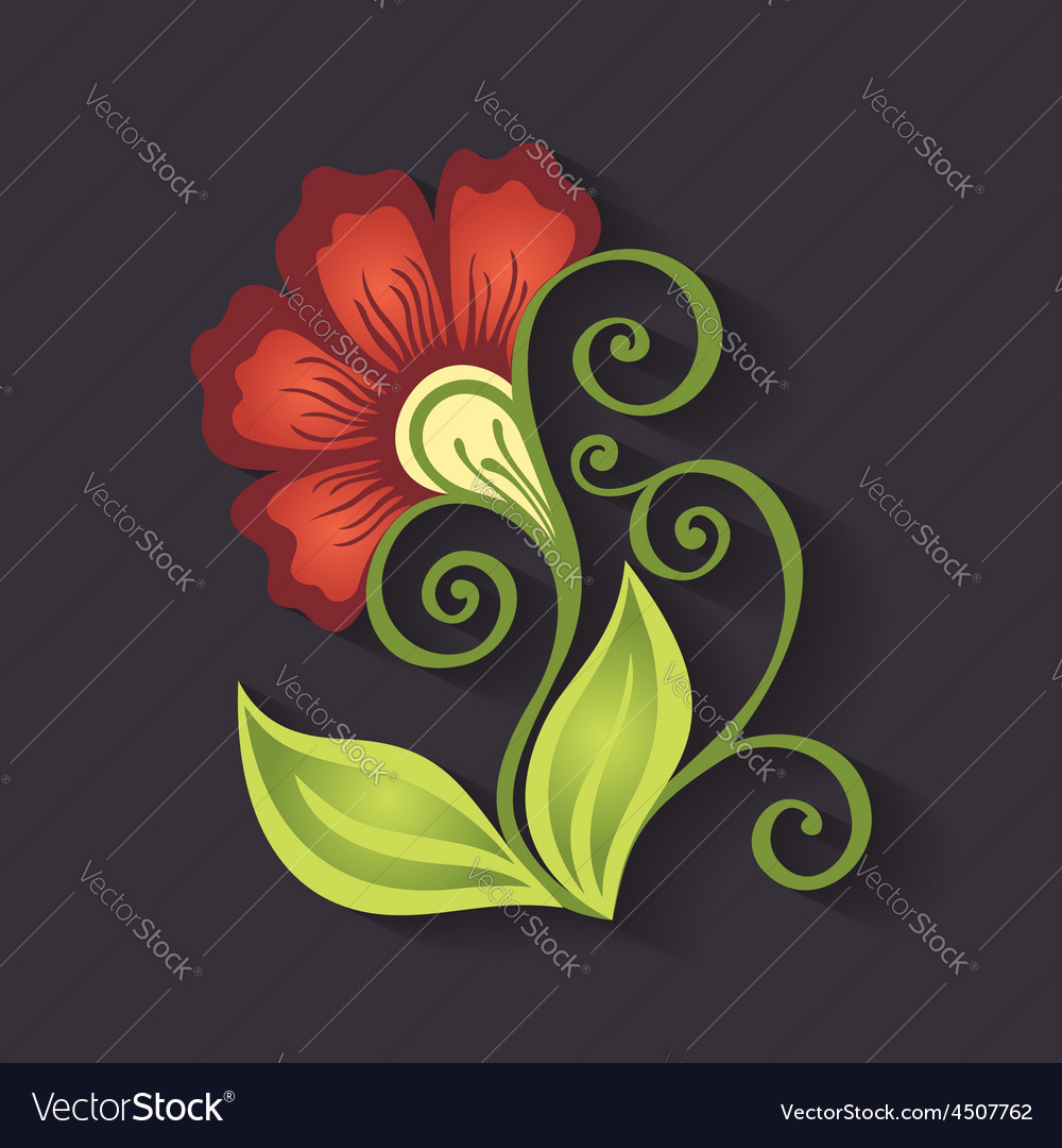 Beautiful decorative colorful flower