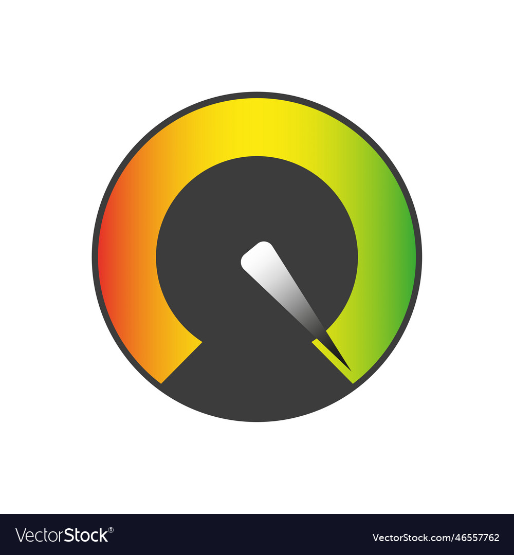 Color round speedometer