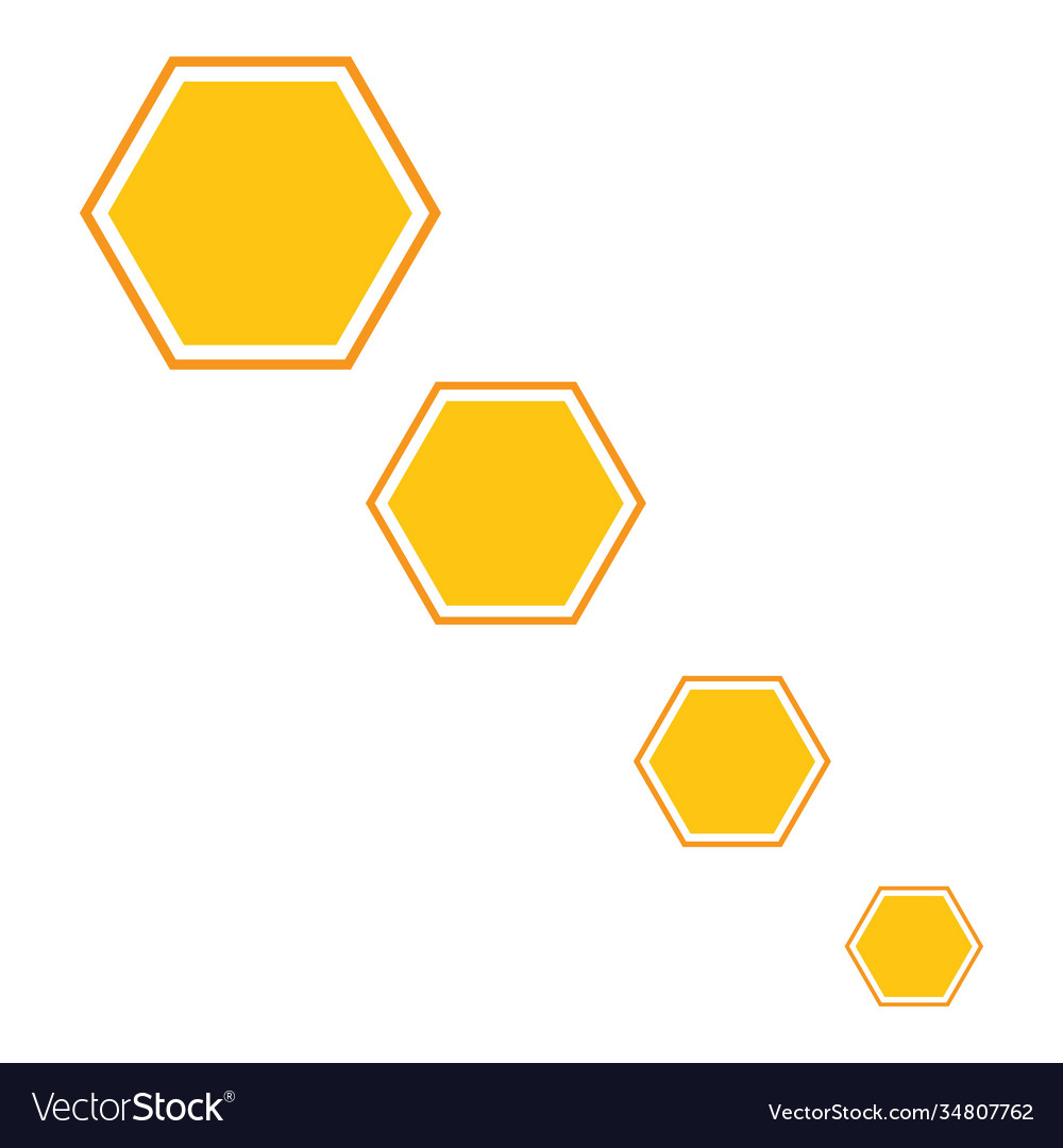 Honeycomb background texture design vector image Honeycomb background texture design