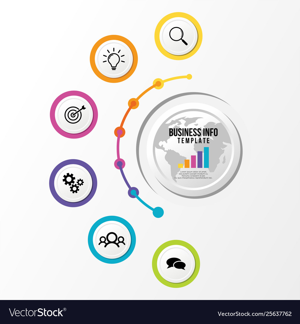Infographic design template with options steps