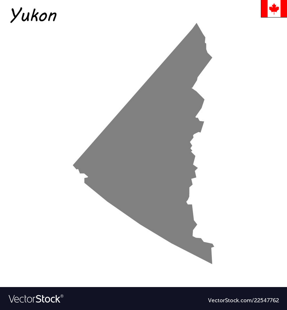 Map of Yukon Territory, Canada