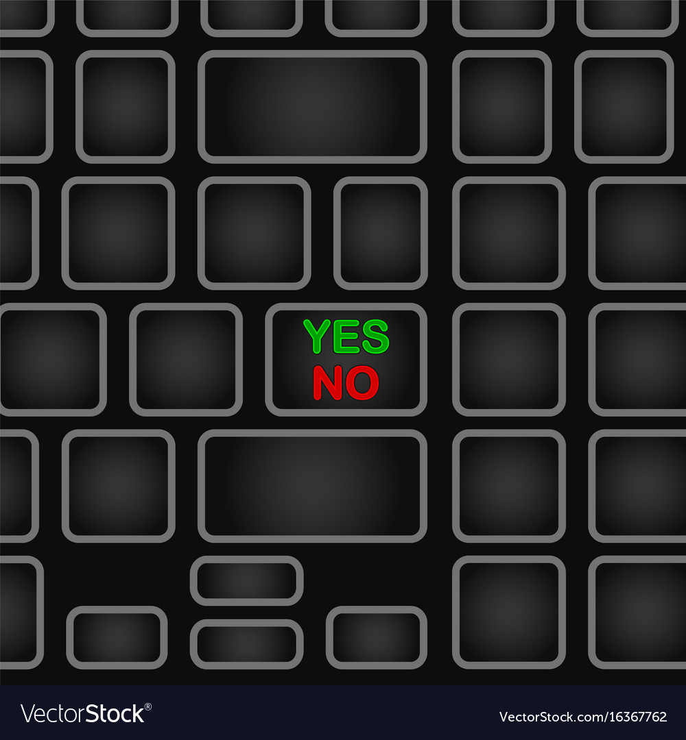 Simplified keyboard with one word only black