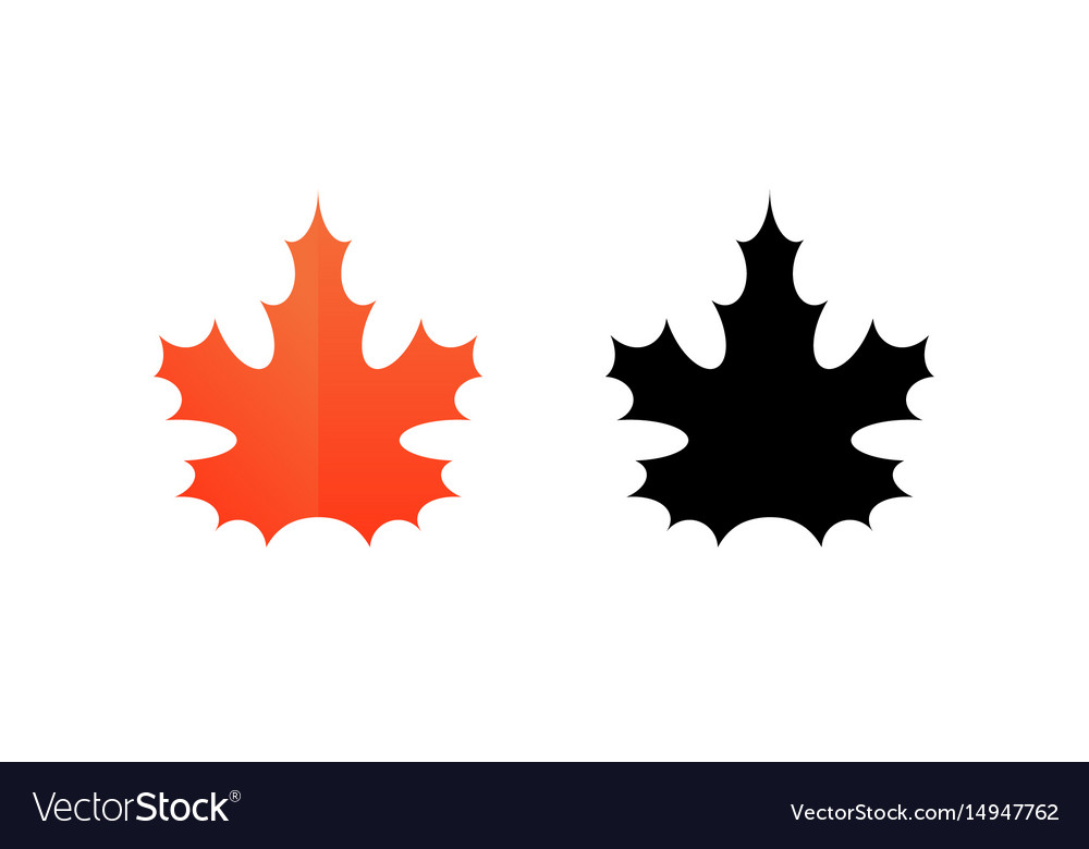 Style logo with autumn leaves