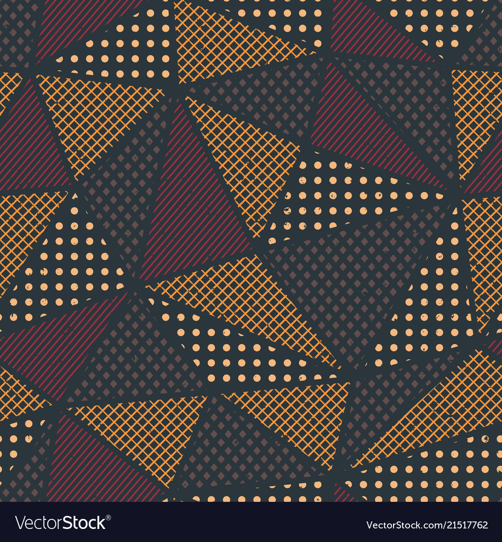 Triangle pattern with cloth effect Royalty Free Vector Image