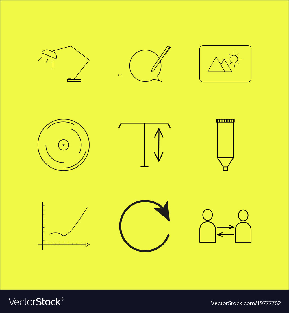 Web linear icon set simple outline icons