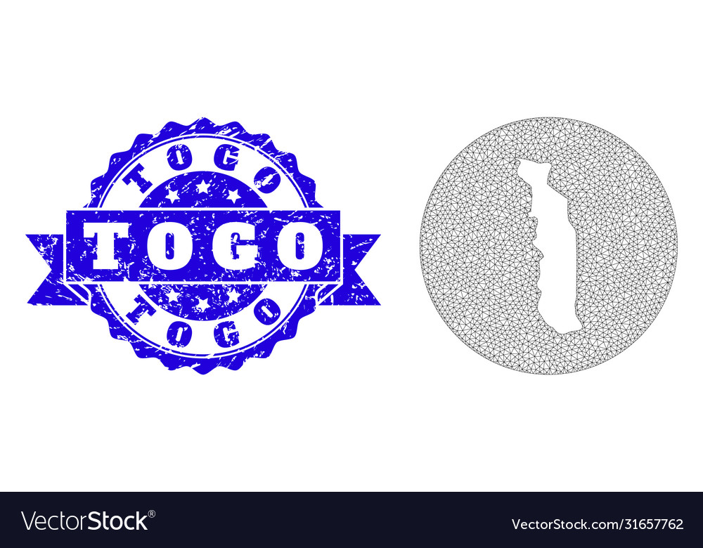 Wire frame mesh round inverted map togo Vector Image Wire frame mesh round inverted map togo