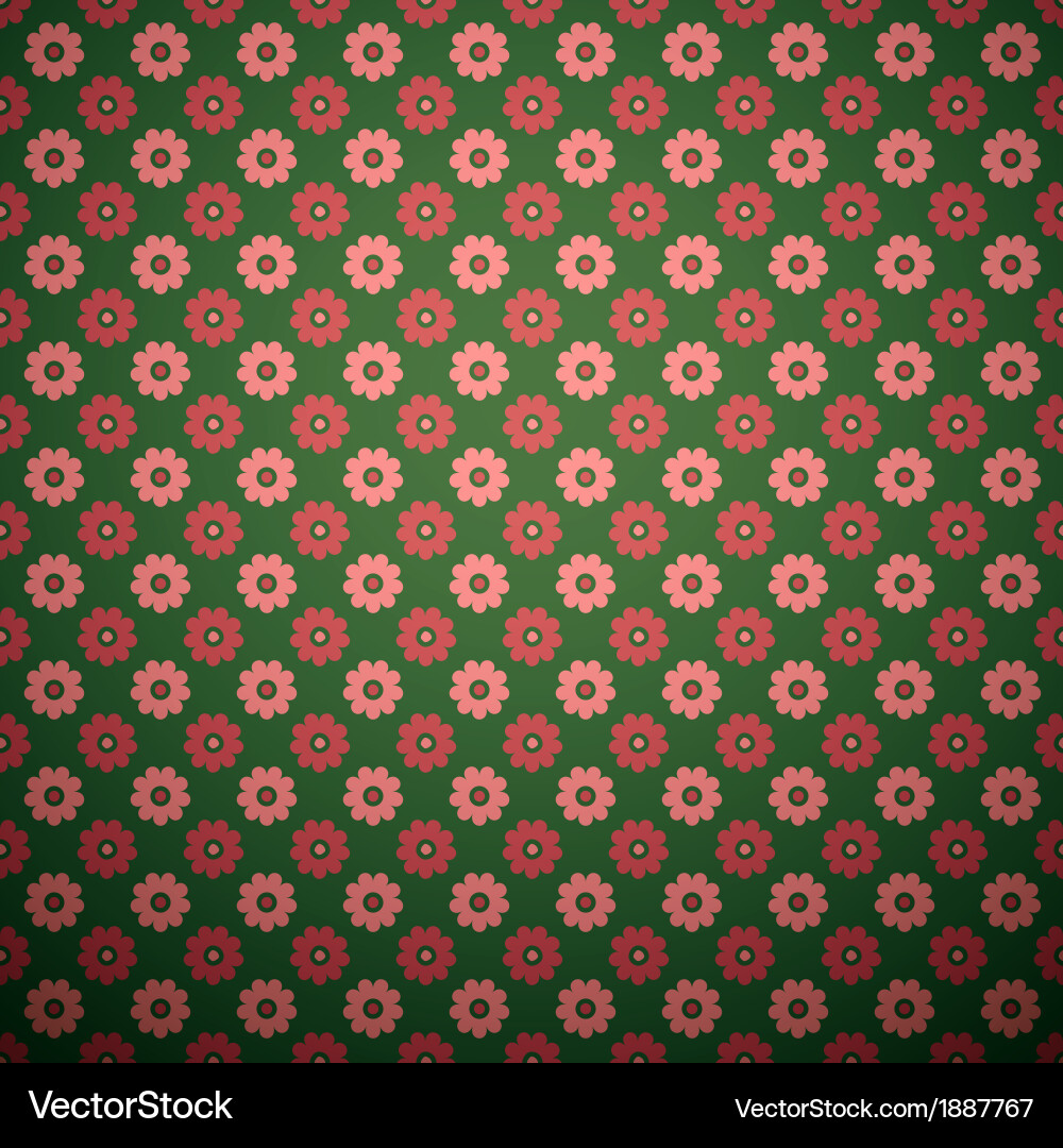 Abstract flower seamless pattern tiling Royalty Free Vector