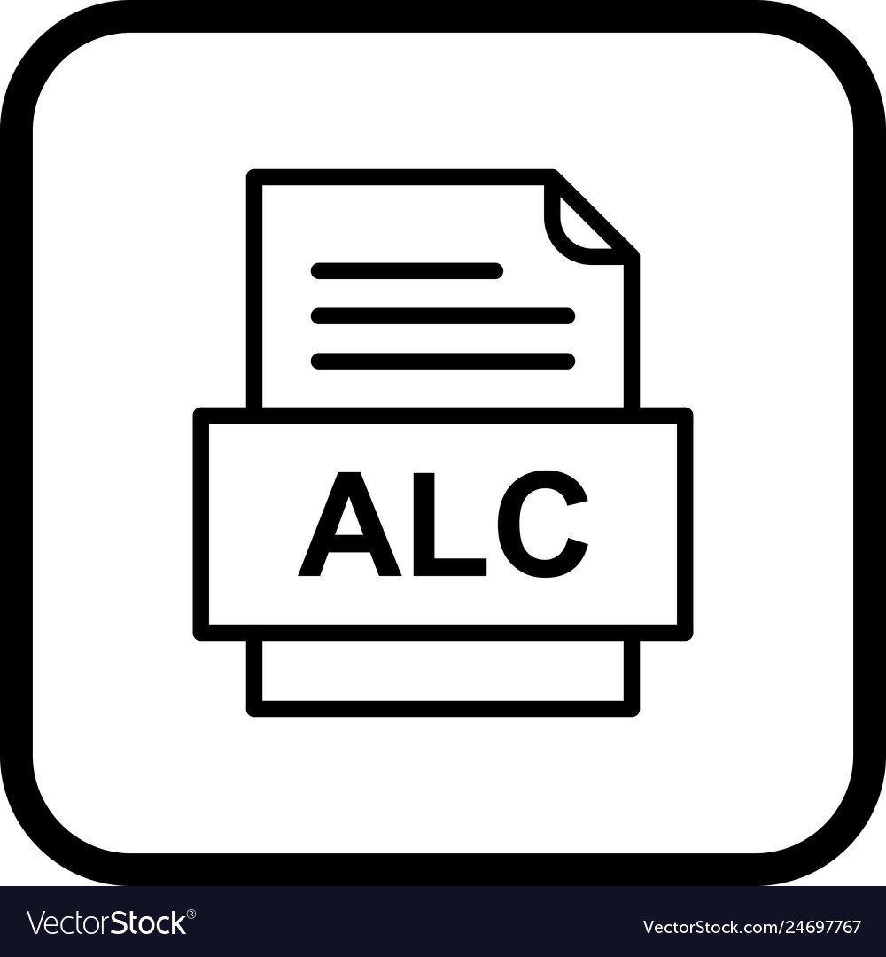 Alc file document icon