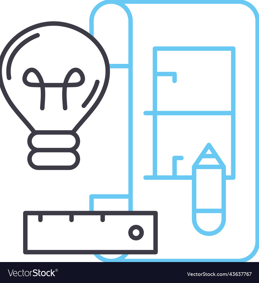 Build prototype line icon outline symbol