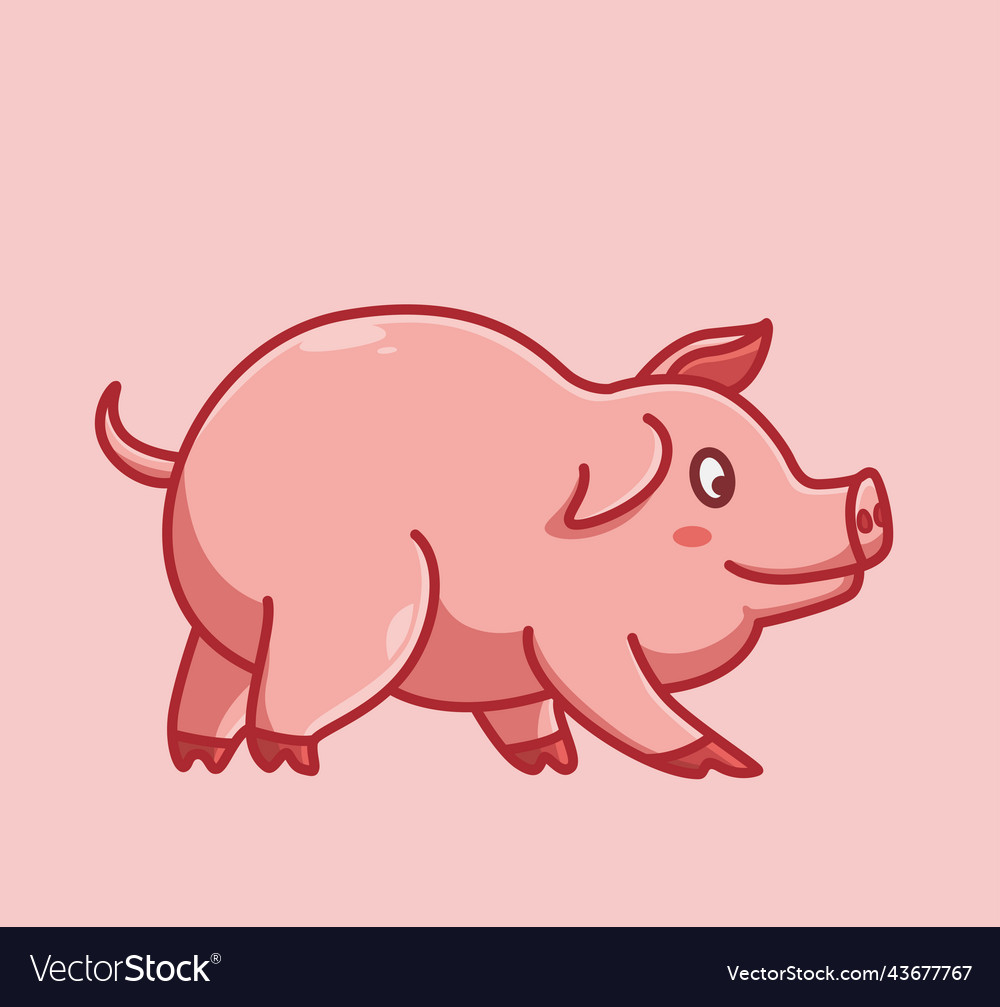 Cartoon animal nature concept isolated flat