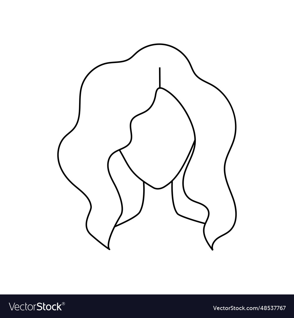 Girl with wavy hair