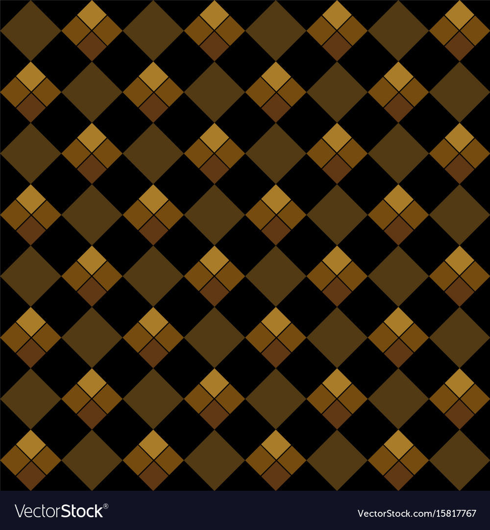 Gold argyle seamless pattern Royalty Free Vector Image