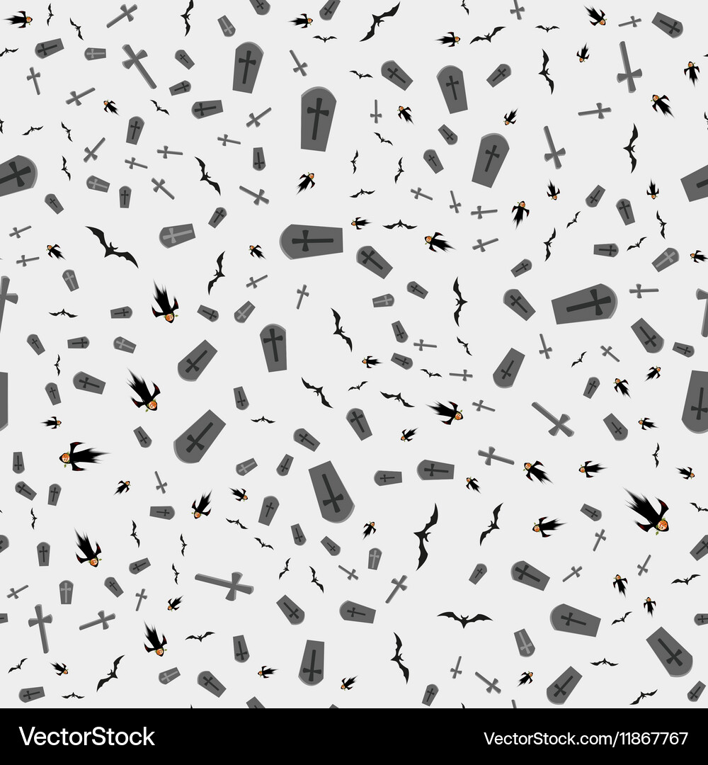 Halloween seamless pattern Royalty Free Vector Image