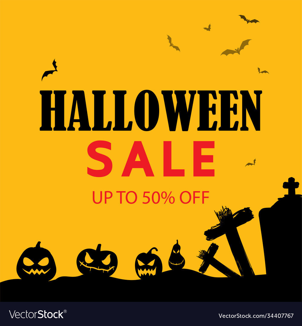 Halloween social media post templatespost square Vector Image