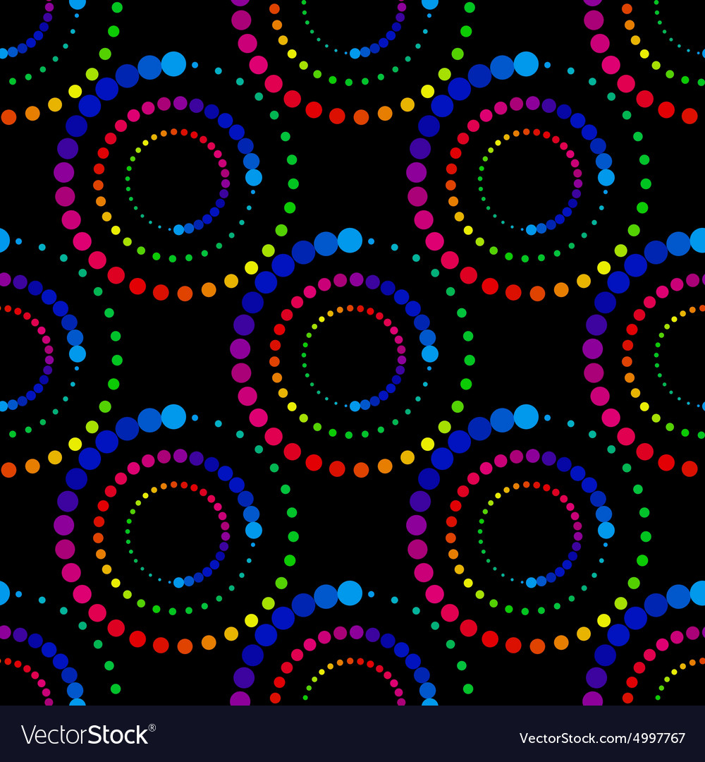 Retro Colorful Circle Pattern