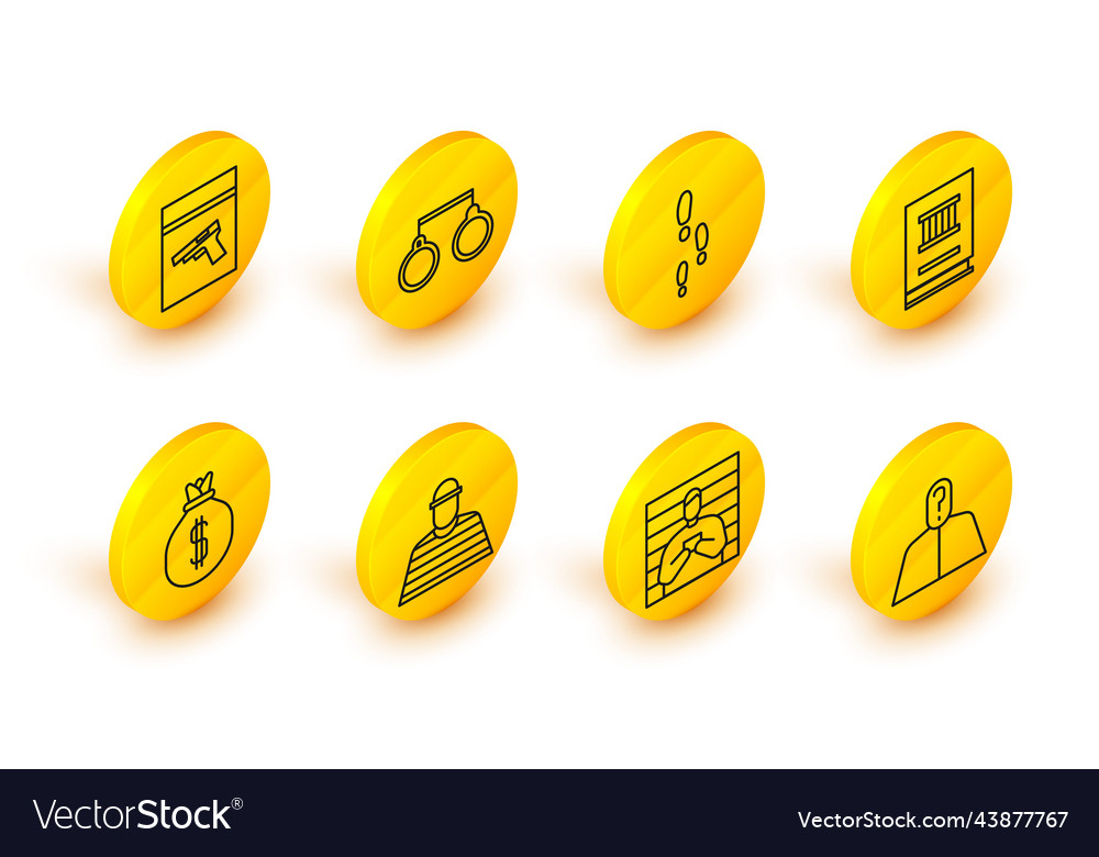 Set line anonymous with question mark suspect vector image Set line anonymous with question mark suspect