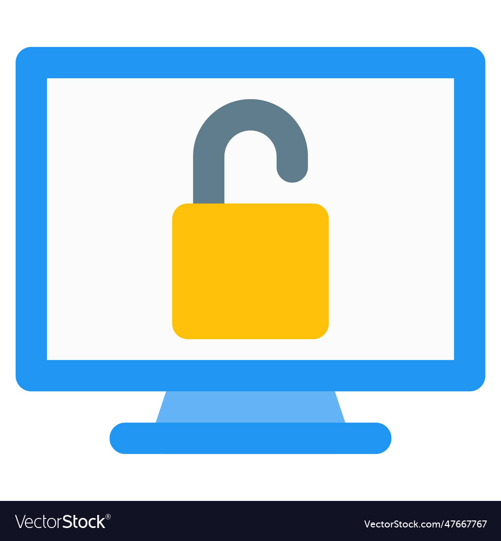 Unlocked computer easy to access