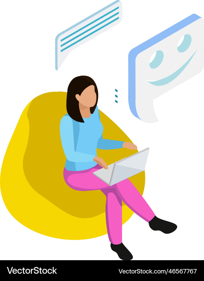 Virtual communication icon Royalty Free Vector Image
