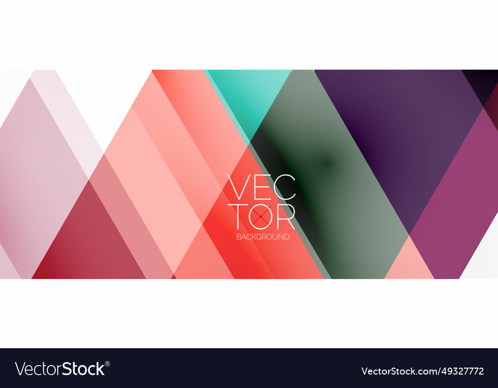 Abstract background color transparent triangles
