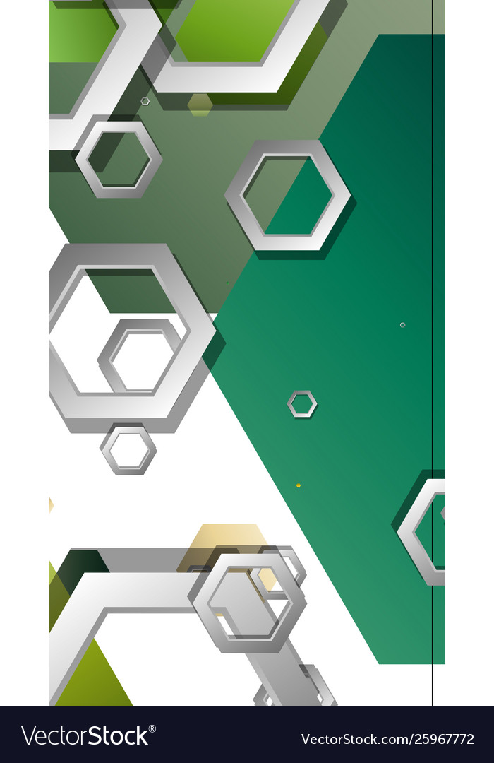 Abstract geometric background with hexagons