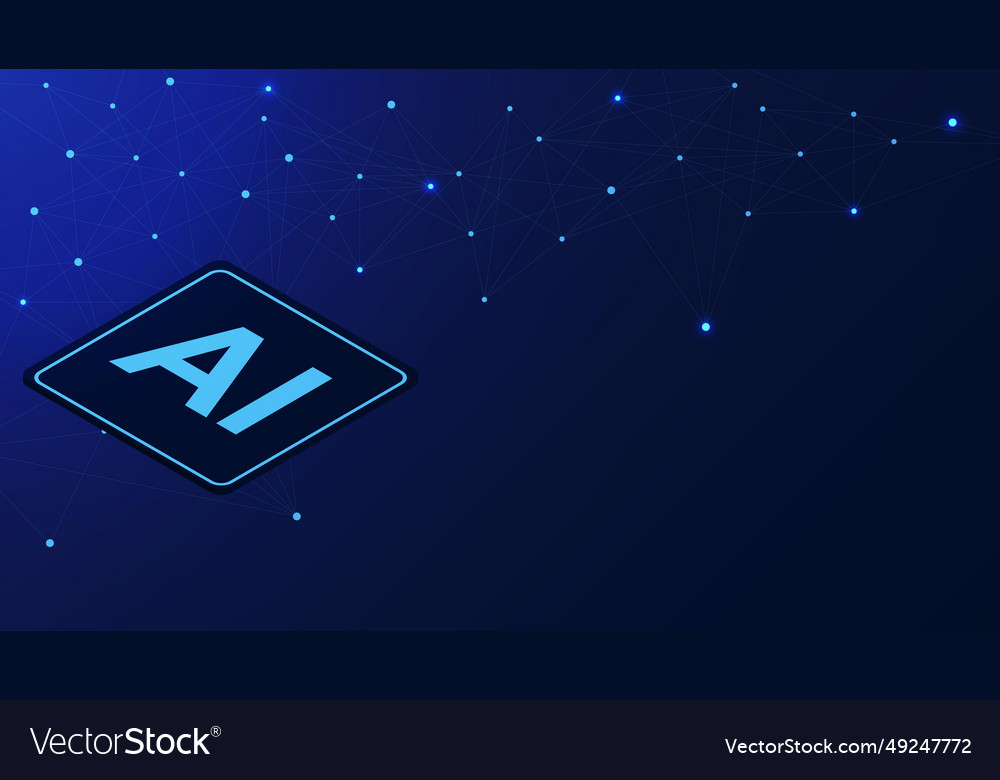 Artificial intelligence ai chip hardware vector image Artificial intelligence ai chip hardware