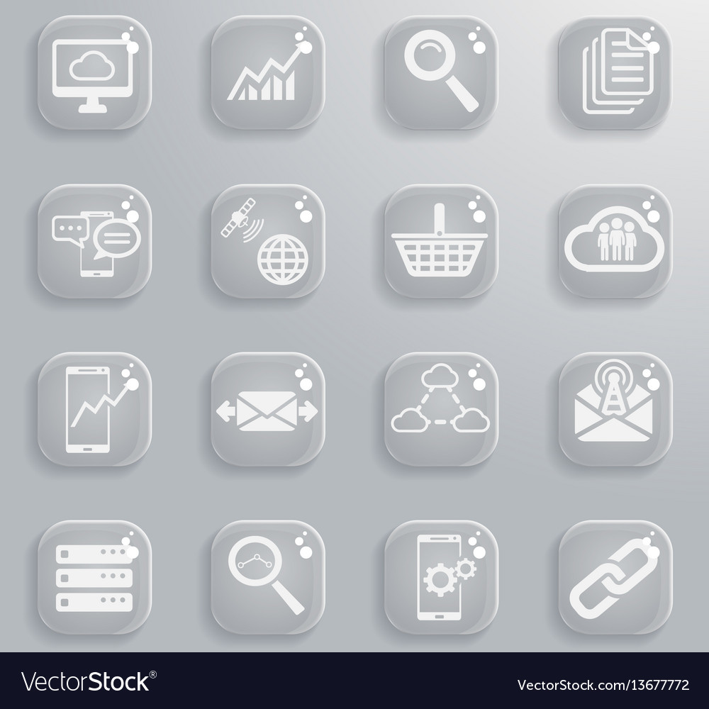 Data analytic simply icons vector image Data analytic simply icons