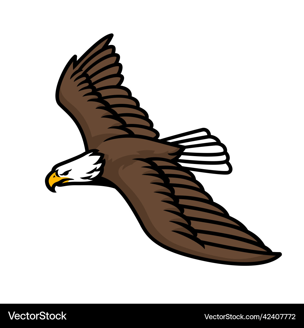 Flying eagle logo Royalty Free Vector Image - VectorStock