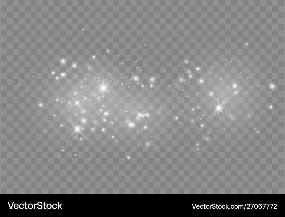 Glowing light effect with glitter Royalty Free Vector Image