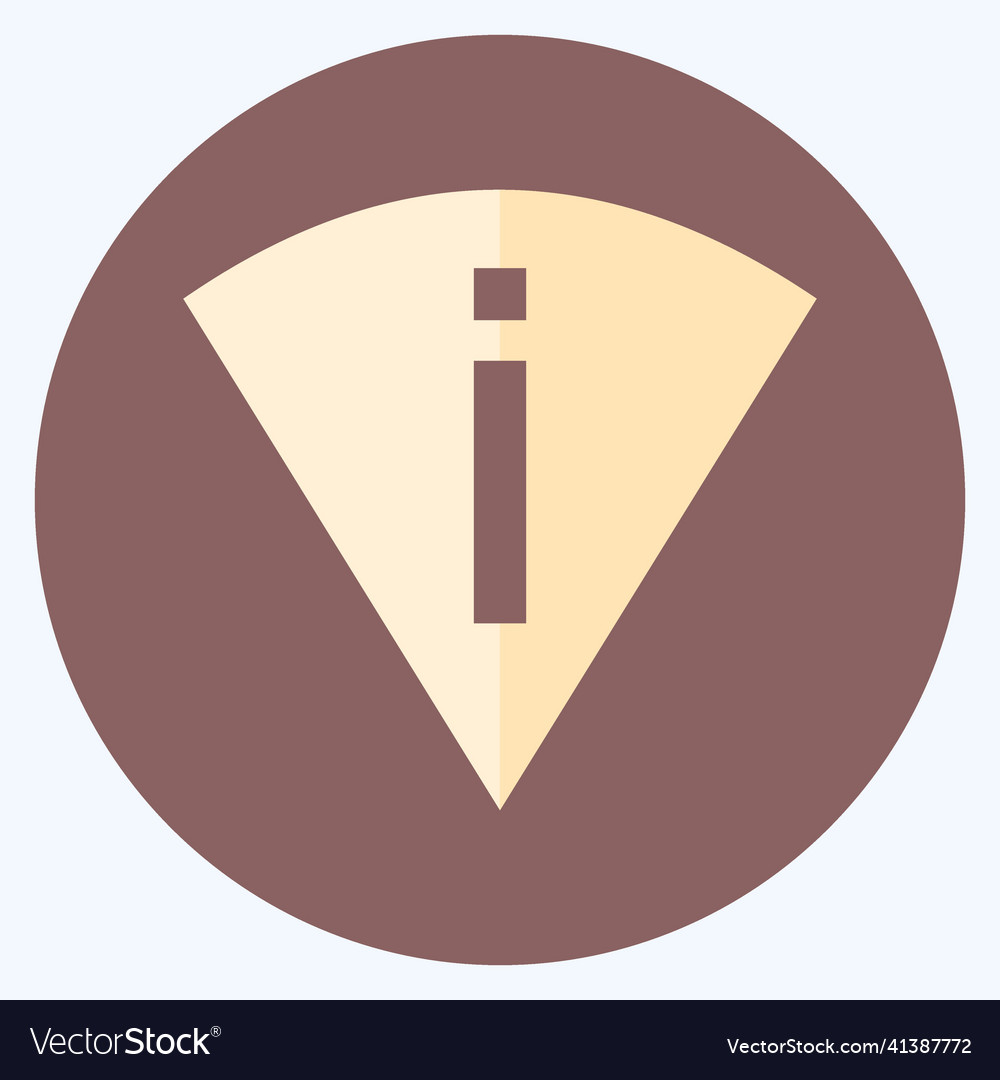 Icon perm scan wifi - color mate style simple Vector Image Icon perm scan wifi - color mate style simple