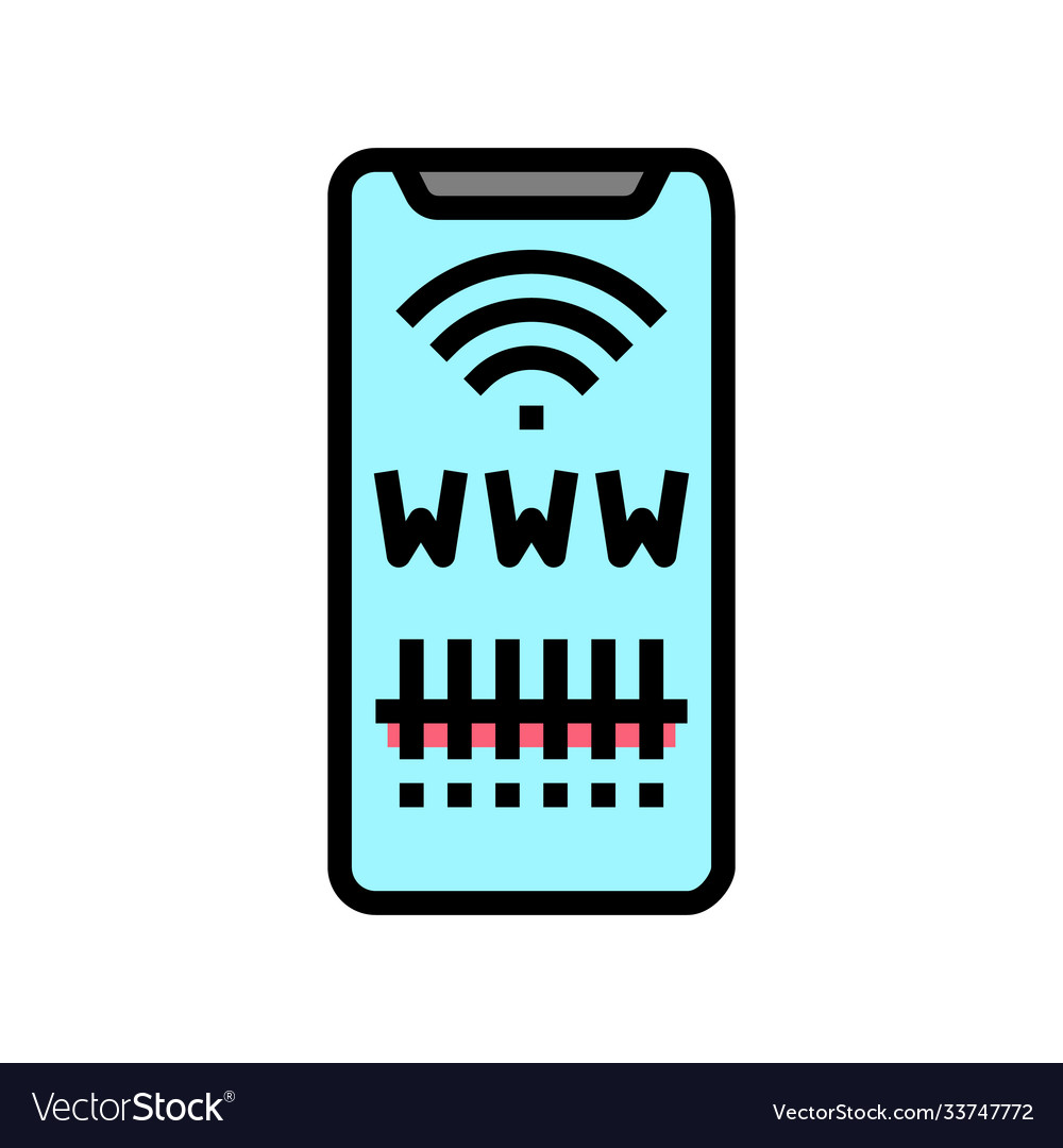 Qr code for search web site color icon