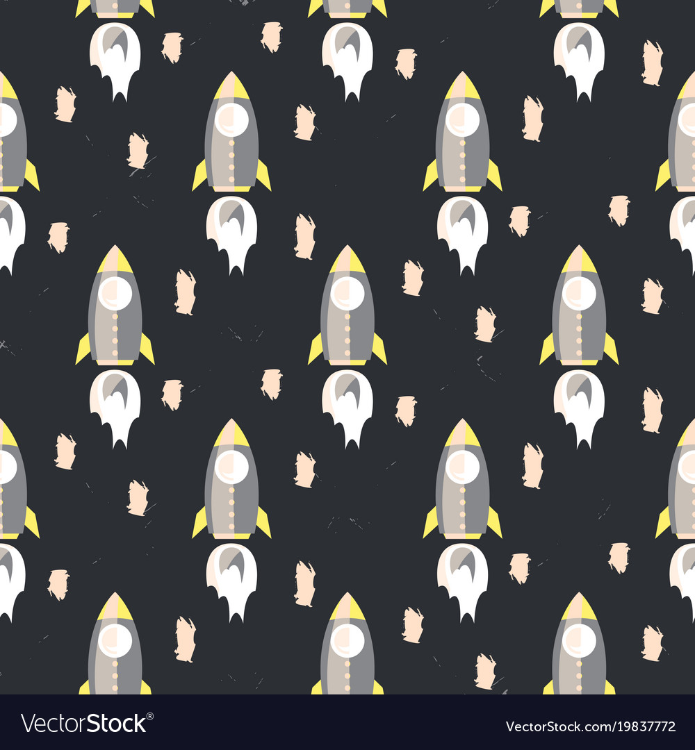 Rocket dark boy pattern background