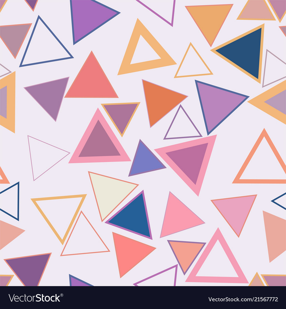 Seamless artistic triangle background pattern