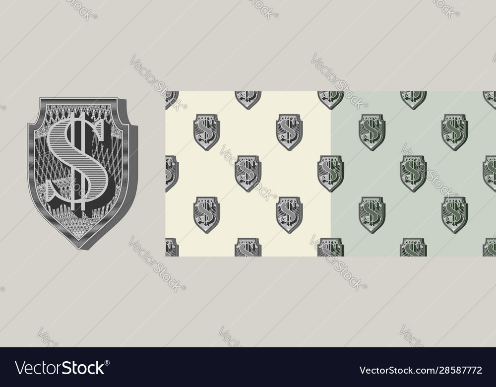 Seamless patterns without a mask dollar sign
