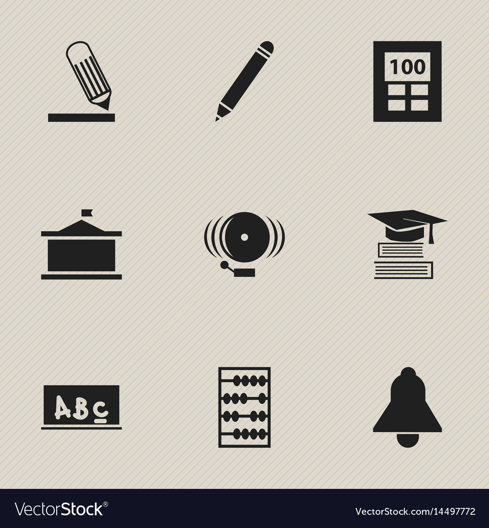 Set of 9 editable science icons includes symbols