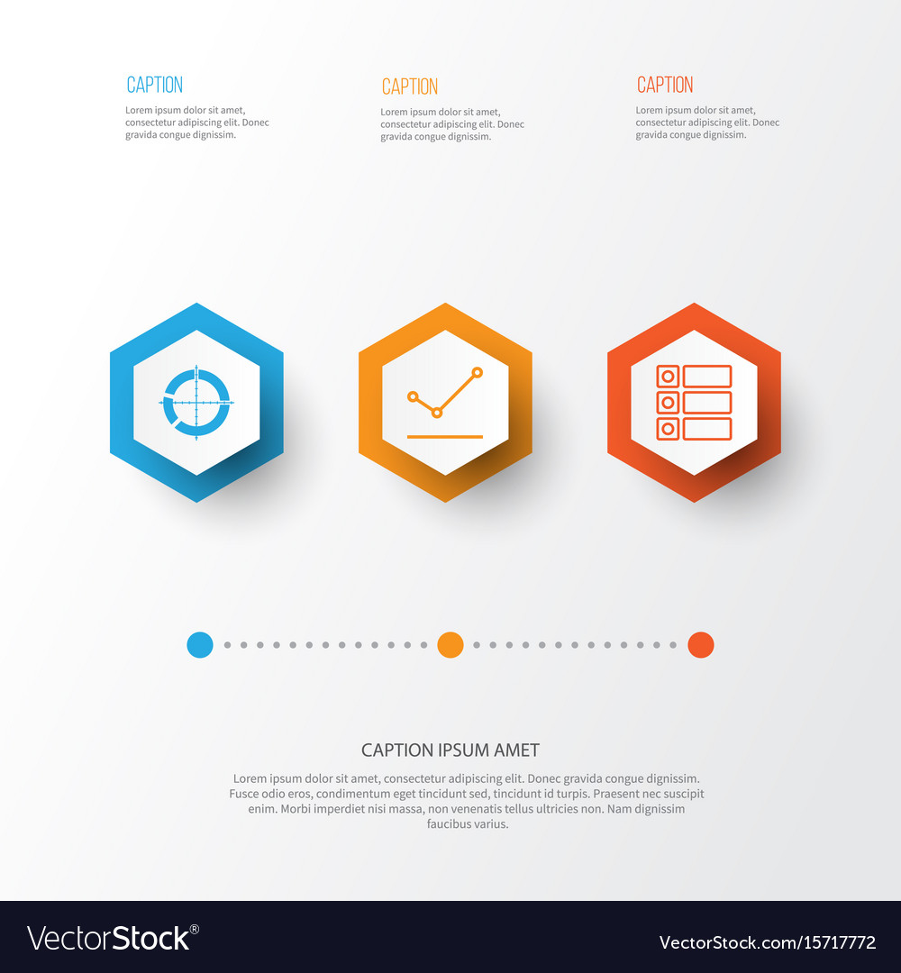 Set of graphs diagrams and statistics icons