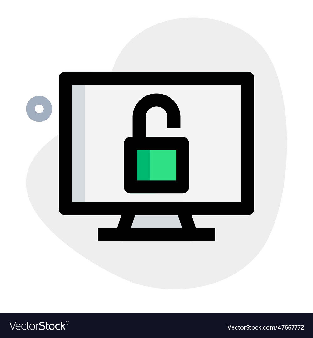 Unlocked computer easy to access