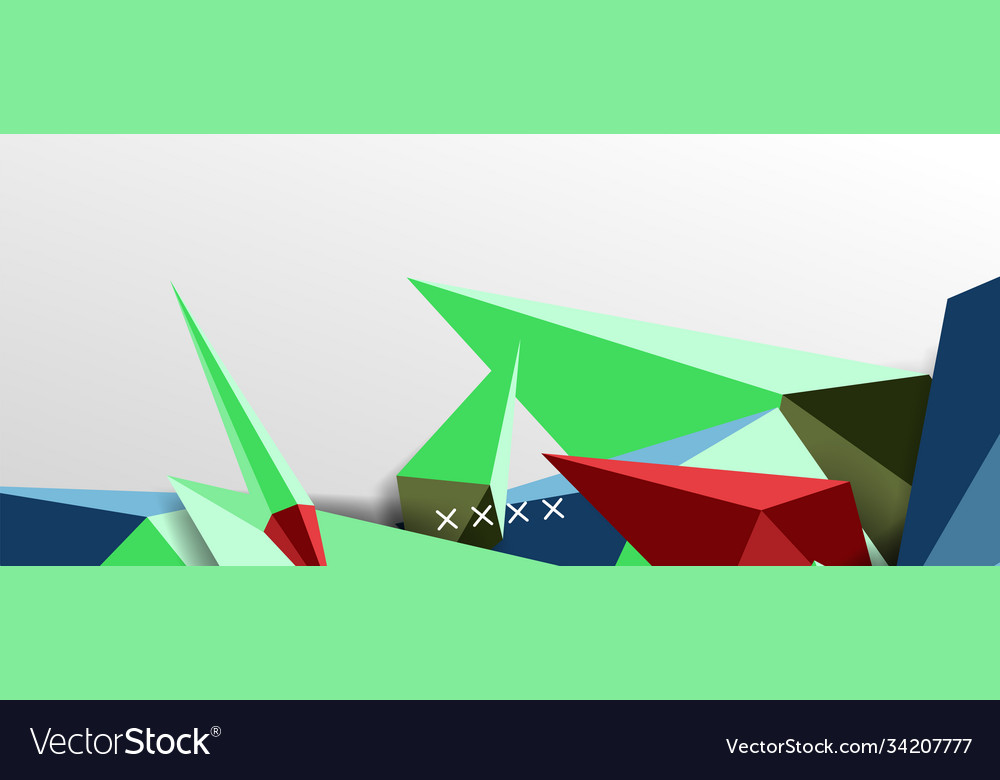 3d low poly abstract shape background Vector Image 3d low poly abstract shape background